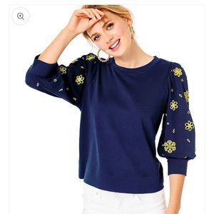 Lilly Pulitzer Corden eyelet sweatshirt